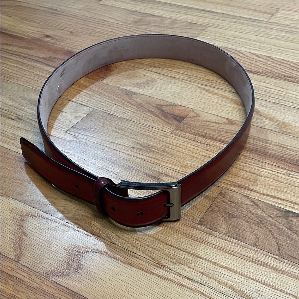 Magnanni 1552 men’s red belt.  36”.